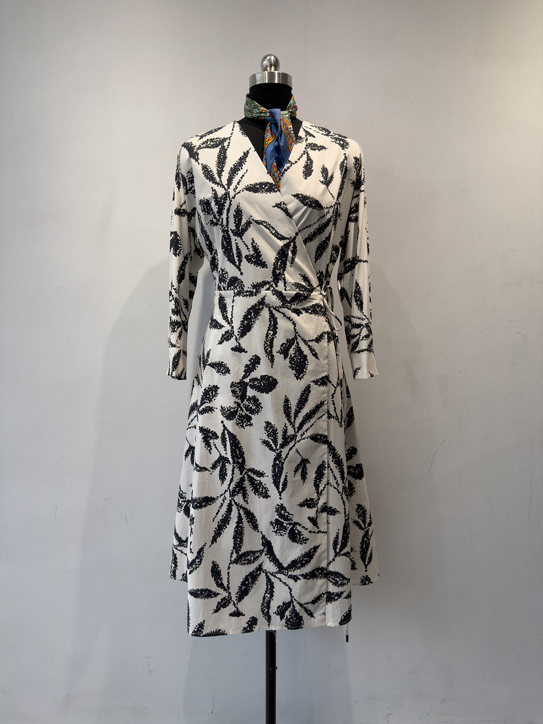 Damen Floral Wickelkleid Shop Nory