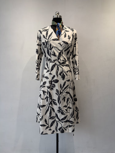 Damen Floral Wickelkleid Shop Nory