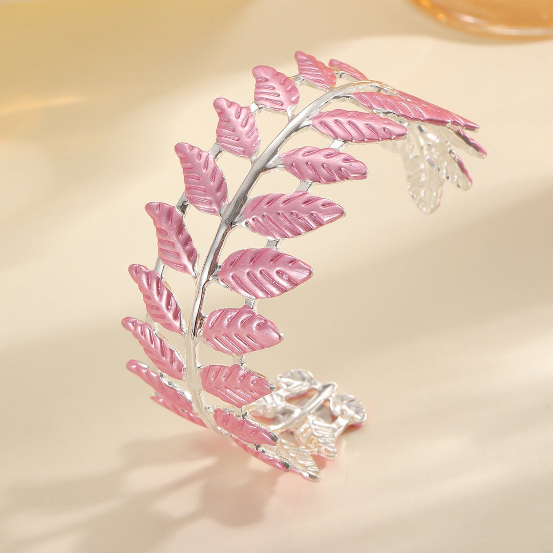 Damen Armreif im eleganten Blattdesign Shop Nory