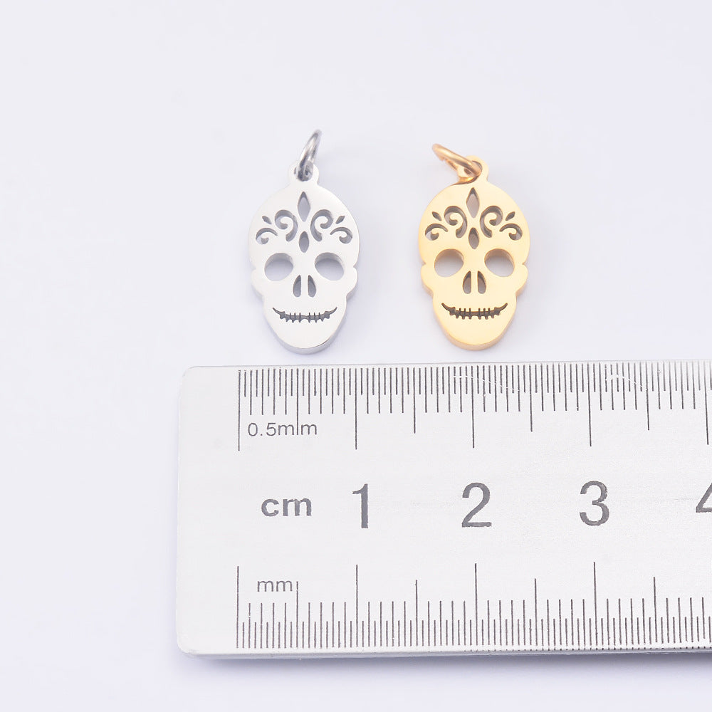Damen Anhänger mit filigranem Totenkopfdesign Shop Nory