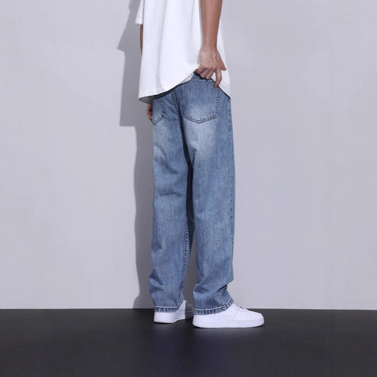 Herren Bequeme Weitbein-Jeans Shop Nory