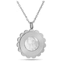 Damen Halskette mit blütenförmigem Anhänger aus hochwertigem Edelstahl Shop Nory