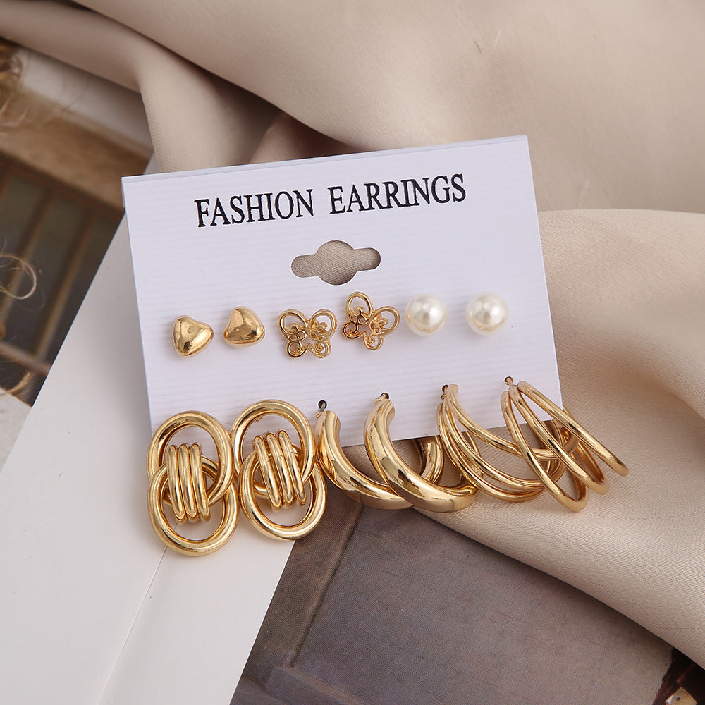 Damen modisches Ohrringe-Set mit vielfältigen Anhängern Shop Nory