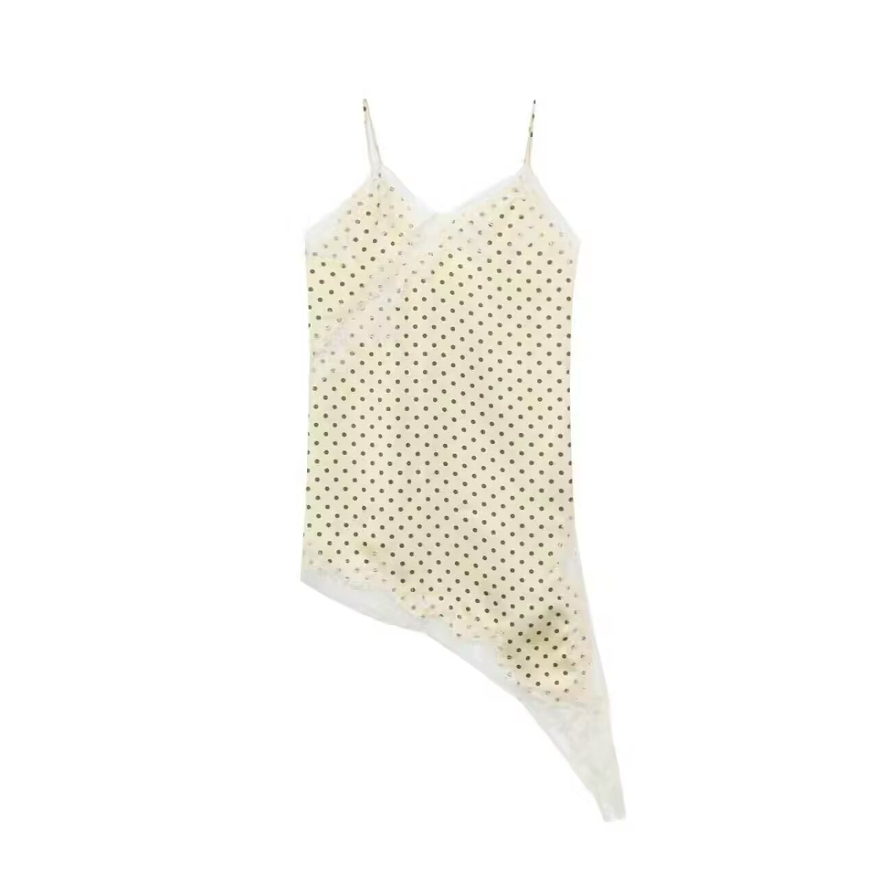 Damen asymmetrisches Spaghetti-Top