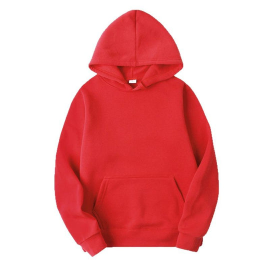 Unisex minimalistischer Kapuzenpullover ohne Reißverschluss mit innen angerautem French-Terry und integrierter Kängurutasche Shop Nory
