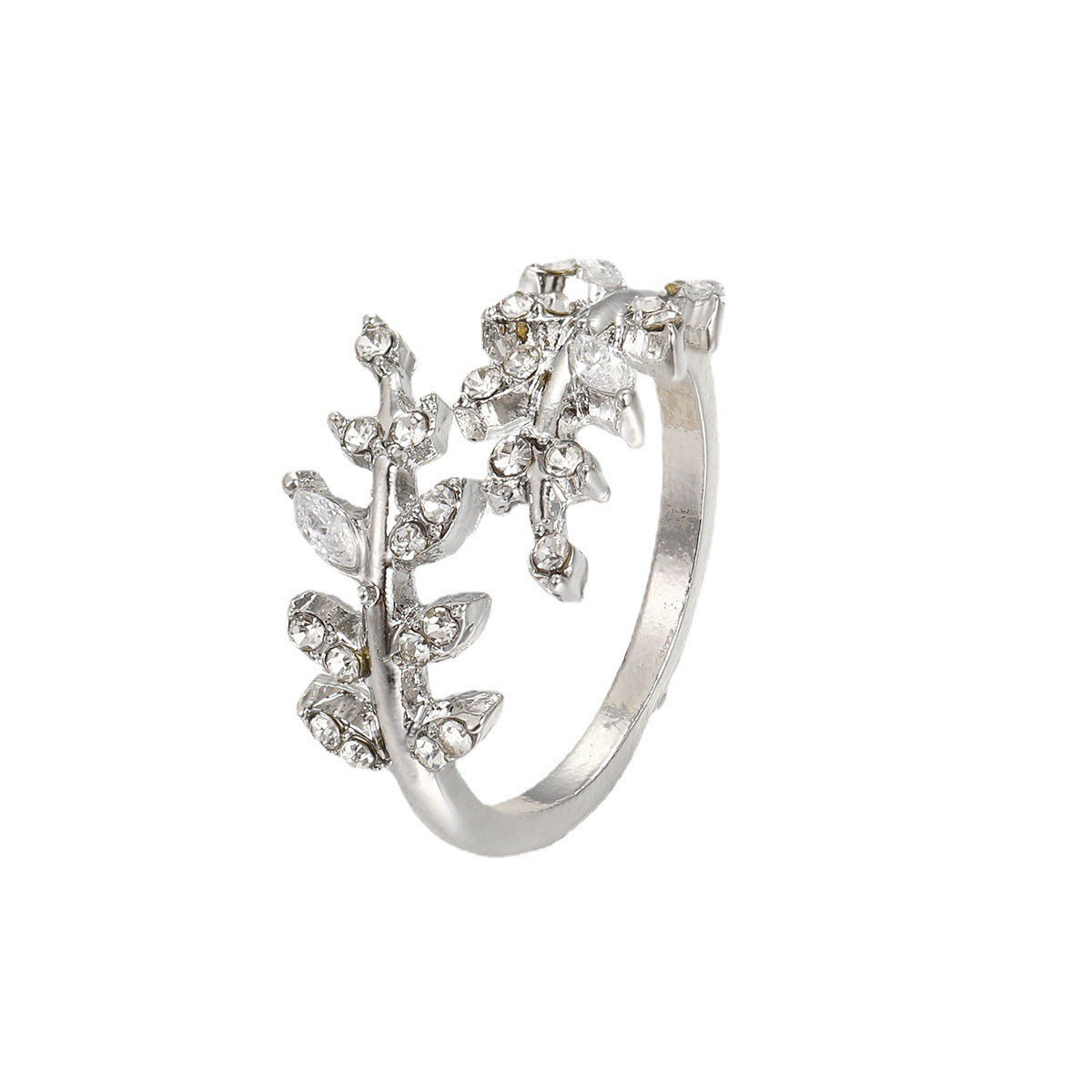 Damenring mit floralem Design und funkelnden Zirkonia Shop Nory