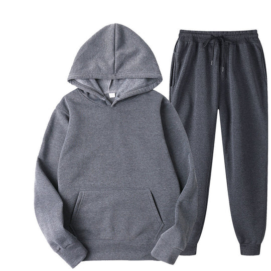 Unisex nan gemütliches Hoodie-Jogginganzug-Set mit Kängurutasche, elastischem Tunnelzugbund und gerippten Bündchen Shop Nory