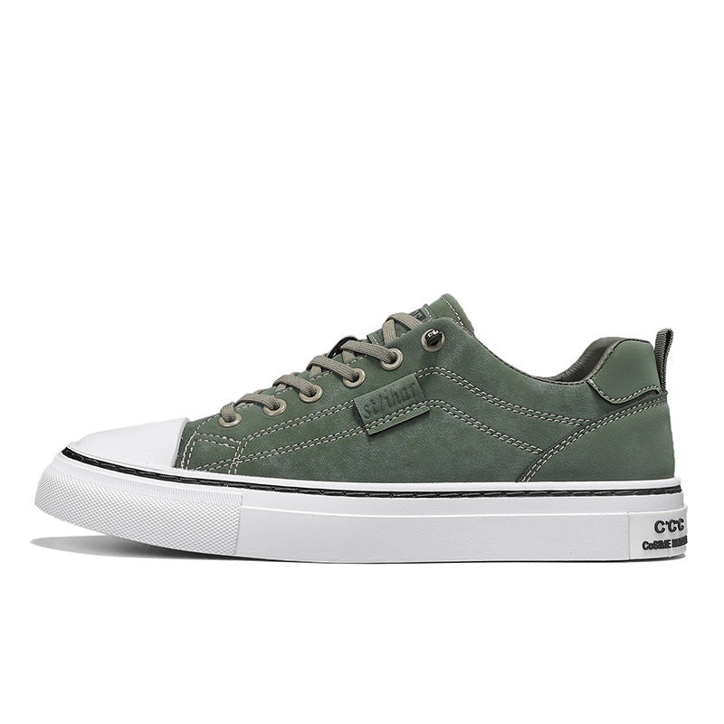 Herren klassische Low-Top Sneaker im Canvas-Look mit verstärkter Zehenkappe und gepolstertem Komfortfußbett Shop Nory