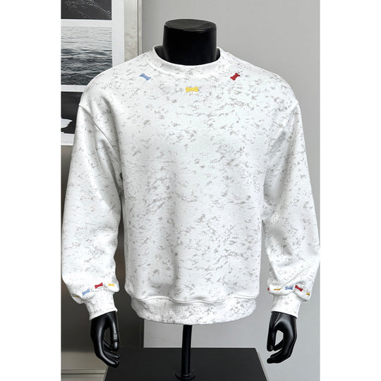 Herren Bequemer Sweatshirt mit bunten Akzenten Shop Nory