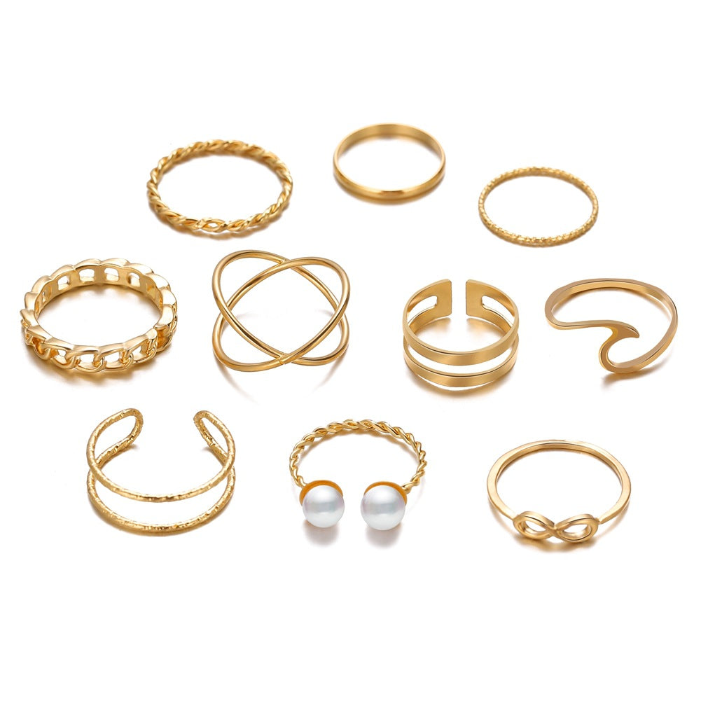 Damen Ring-Set mit eleganten und filigranen Designs Shop Nory