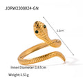 Damen Offener Ring mit stilvollem Schlangenmotiv Shop Nory