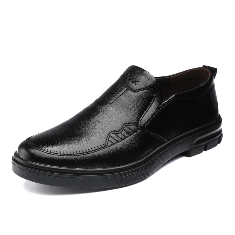 Herren Klassische Slip-On Lederschuhe mit gepolsterter Laufsohle Shop Nory