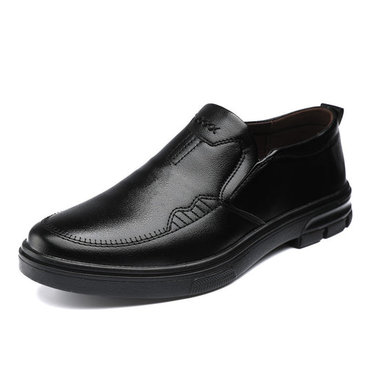 Herren Klassische Slip-On Lederschuhe mit gepolsterter Laufsohle Shop Nory