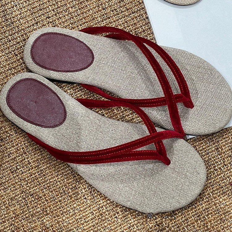 Damen Zehentrenner-Sandalen mit flexiblem Fußbett und elegantem Riemendesign