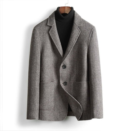 Herren Herringbone-Muster Blazer Shop Nory