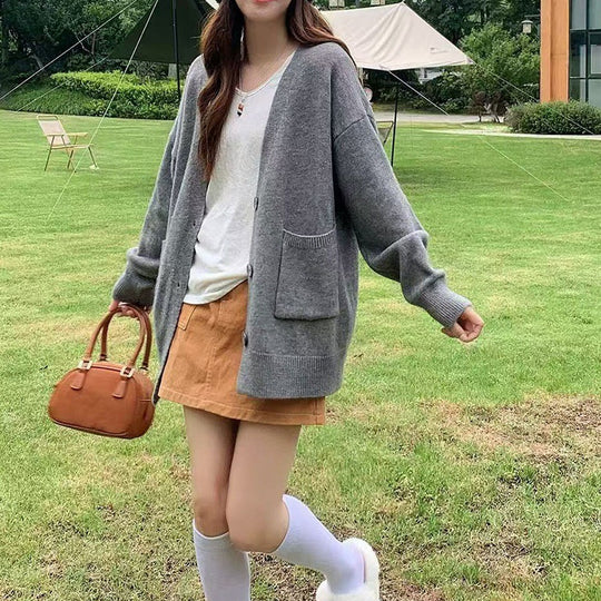 Damen Bequemer Oversized Cardigan Shop Nory