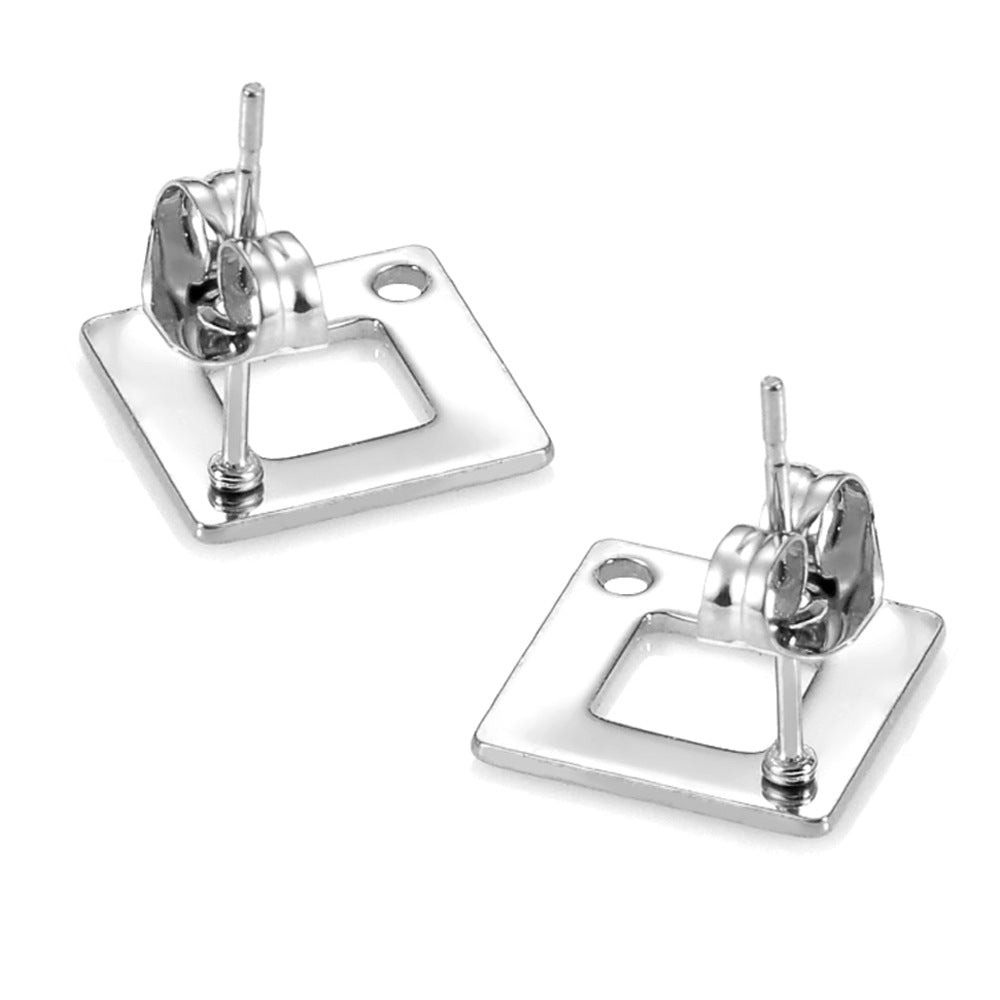 Damen Ohrstecker mit modernem quadratischem Design Shop Nory