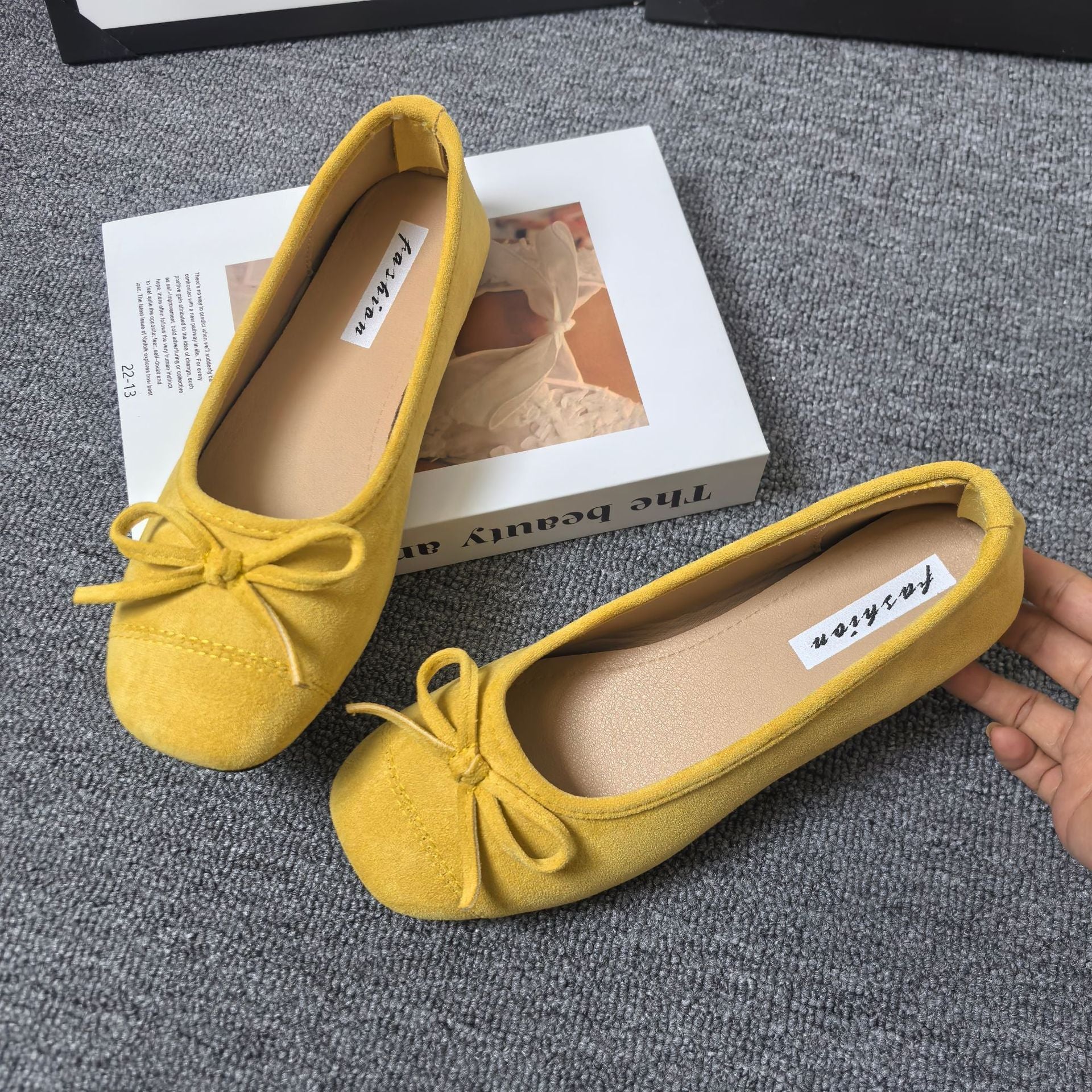 Damen Ballerinas mit elegantem Schleifen-Detail und softem Innenfutter