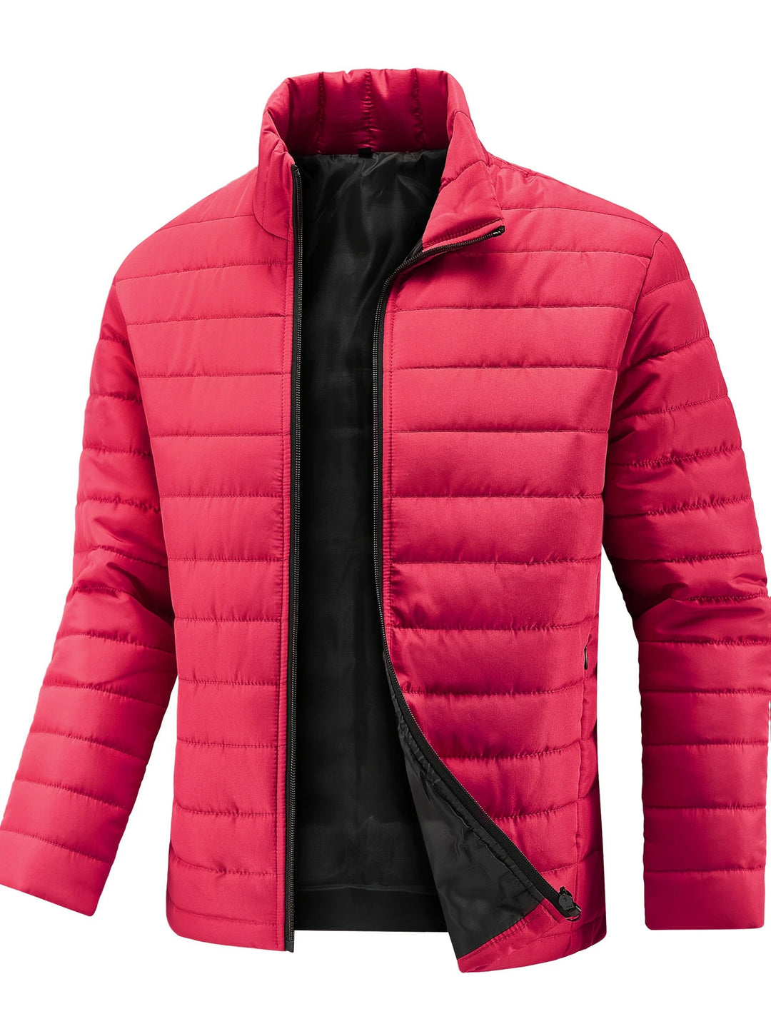 Herren Ultraleichte gesteppte Stehkragen-Isolationsjacke mit verdecktem Reißverschluss Shop Nory