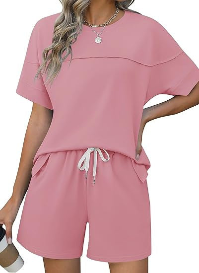 Damen lässiges Sport-Outfit mit elastischem Bund und praktischen Taschen Shopnory