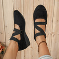 Damen elegante Wedges mit verstellbarem Riemendesign