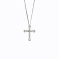 Damen Halskette mit kunstvollem Kreuz-Anhänger und funkelnden Zirkoniasteinen Shop Nory