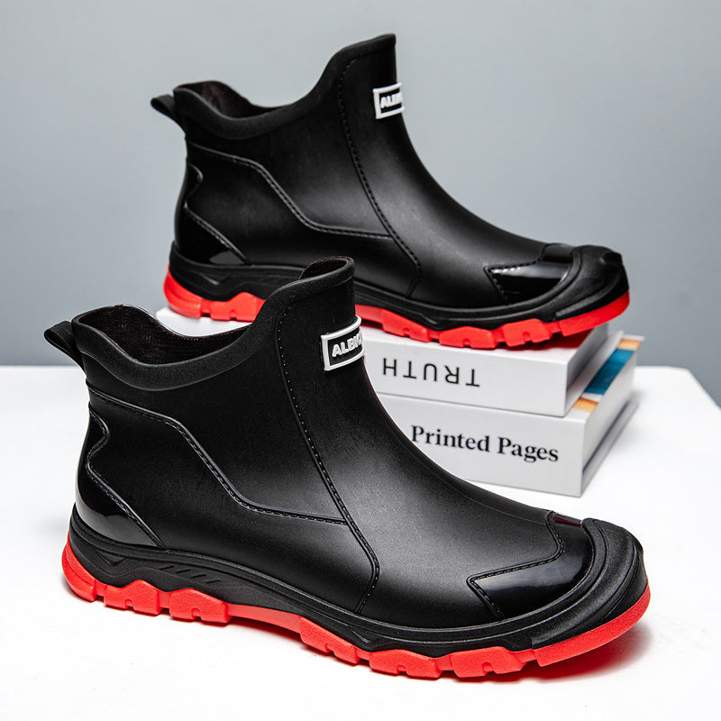 Herren Gummistiefel mit rutschfester Sohle und flexiblem Einstieg ShopNory