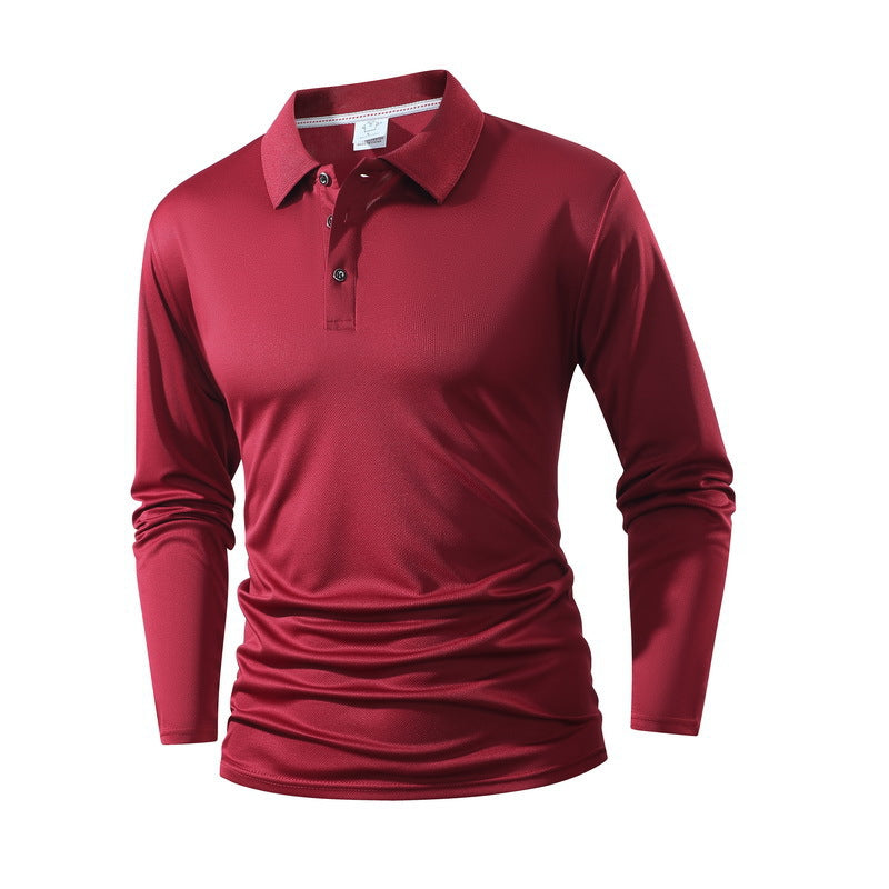 Herren Langarm Poloshirt Shop Nory