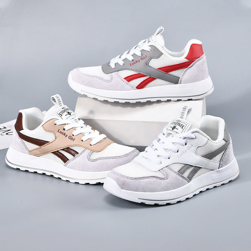 Damen Retro-Sneaker mit Mesh- und Veloursleder-Details Shop Nory