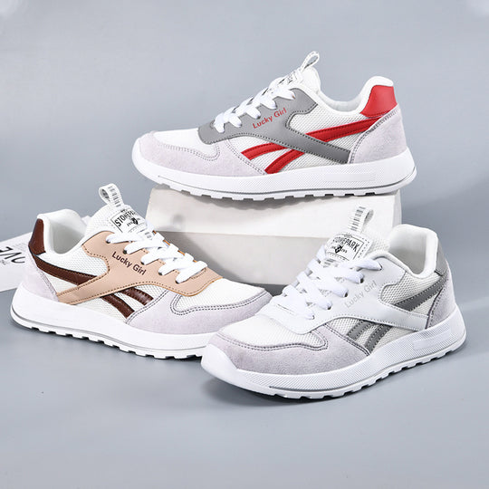 Damen Retro-Sneaker mit Mesh- und Veloursleder-Details Shop Nory