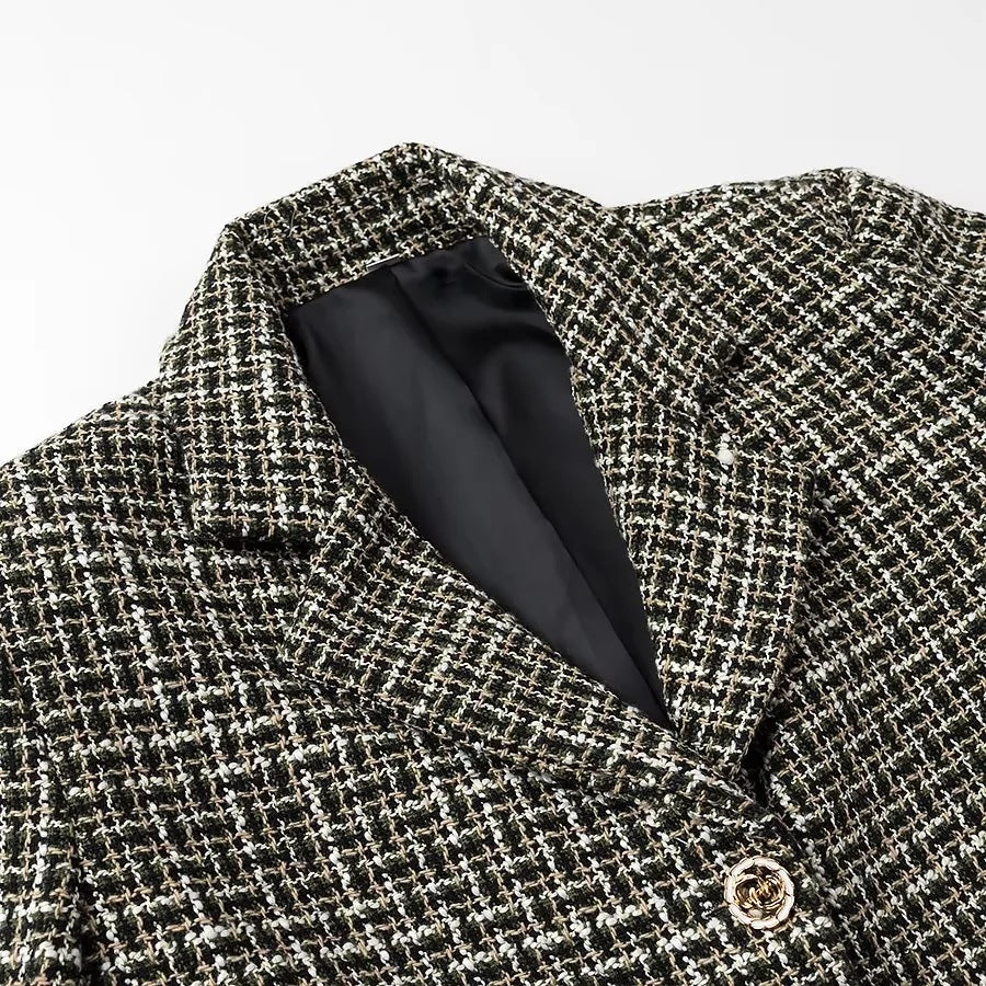 Damen Kurzblazer aus Bouclé‑Tweed mit kastiger Cropped‑Silhouette Shop Nory