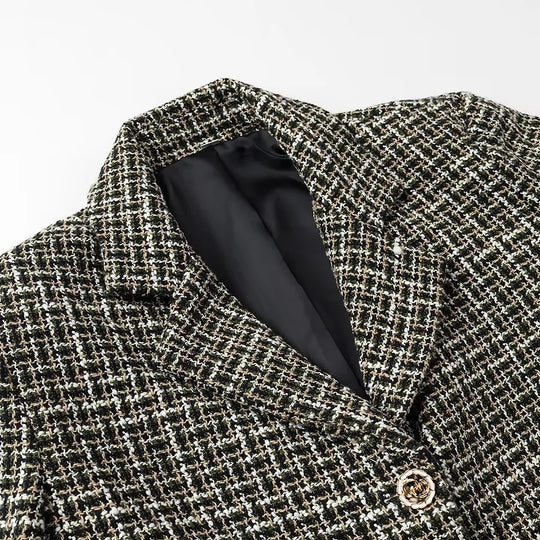 Damen Kurzblazer aus Bouclé‑Tweed mit kastiger Cropped‑Silhouette Shop Nory
