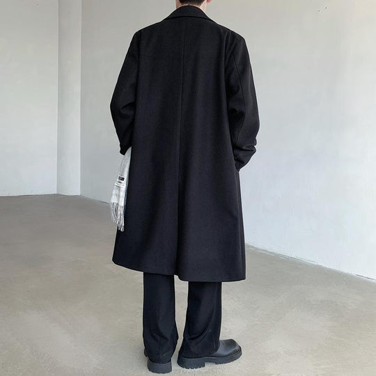 Herren Eleganter Wollmantel Shop Nory