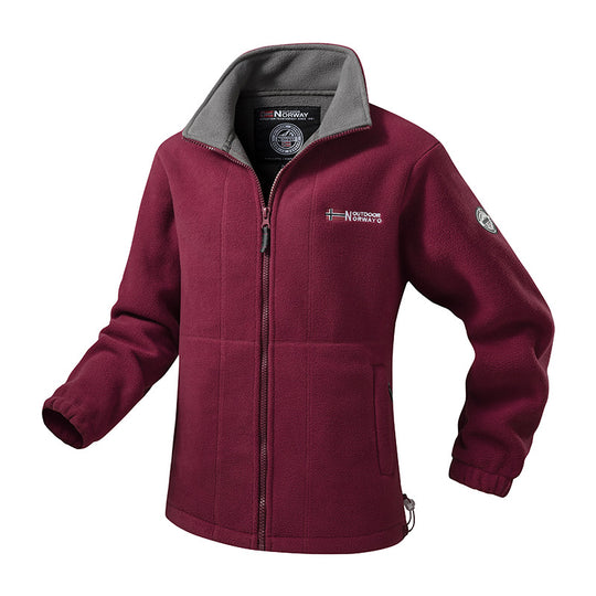Damen Fleecejacke mit Stehkragen, windabweisender Struktur & verstellbarem Kordelzugsaum Shop Nory