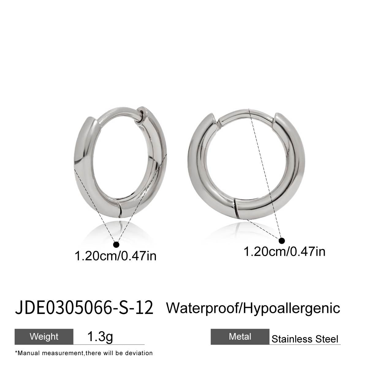 Damen Creolen Ohrringe aus hypoallergenem Edelstahl mit wasserfester Beschichtung Shop Nory