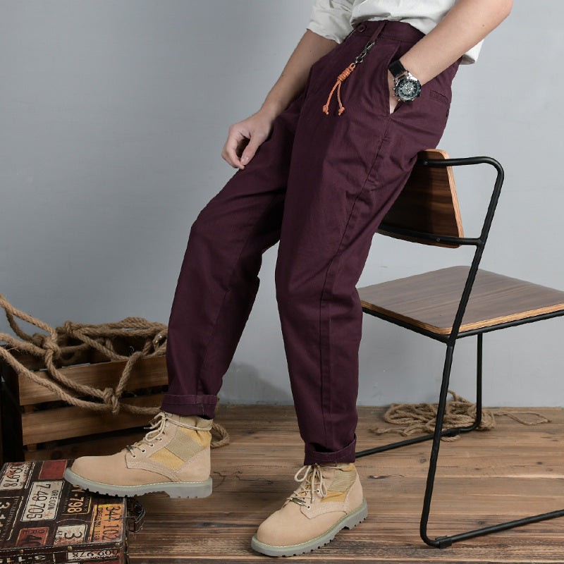 Herren Baumwoll‑Twill Chino im Relaxed‑Tapered Schnitt mit Kordelzugbund und aufgesetzten Taschen Shop Nory