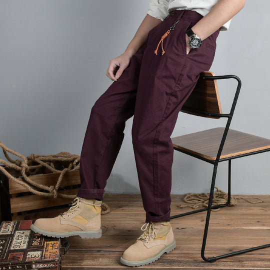 Herren Baumwoll‑Twill Chino im Relaxed‑Tapered Schnitt mit Kordelzugbund und aufgesetzten Taschen Shop Nory