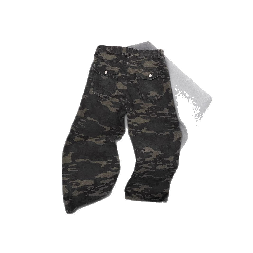 Damen Modische Camouflage Cargo-Hose Shop Nory