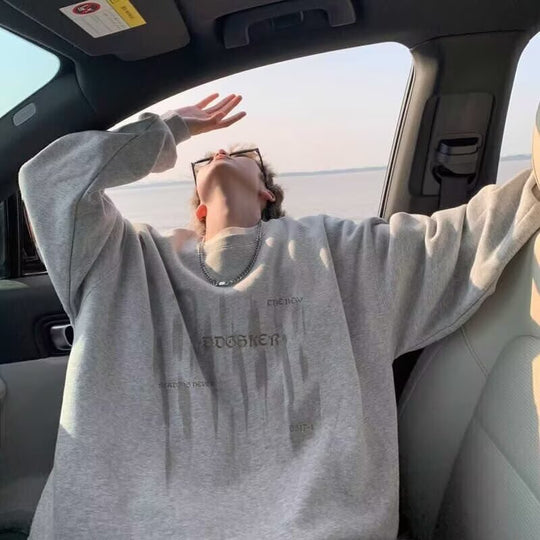 Unisex Oversized Sweatshirt mit grafischem Druck Shop Nory