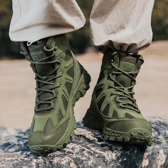 Damen Trekkingstiefel mit rutschfester Sohle und atmungsaktivem Obermaterial