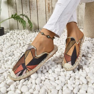 Damen Glitzernde Espadrilles mit bequemer Einlegesohle