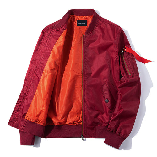 Herren Bomberjacke mit Kontrastfutter