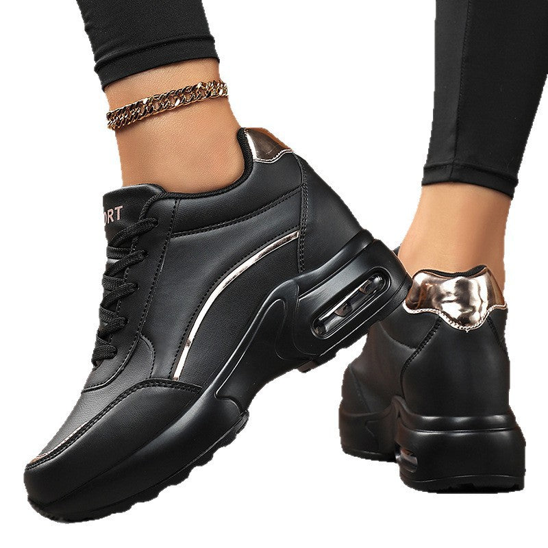Damen Chunky-Sneaker mit Luftkissensohle und Metallic-Details Shop Nory