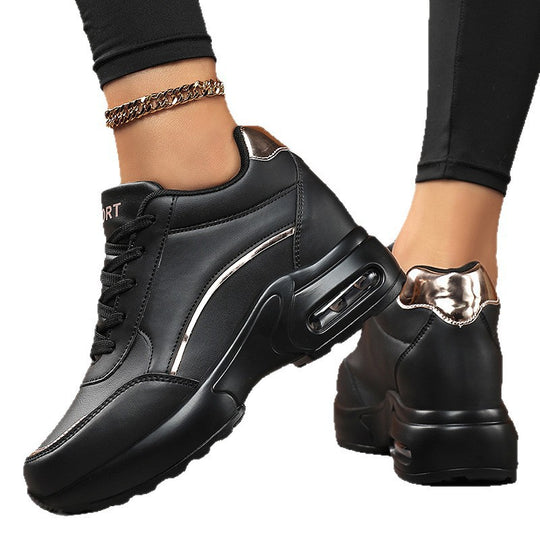 Damen Chunky-Sneaker mit Luftkissensohle und Metallic-Details Shop Nory