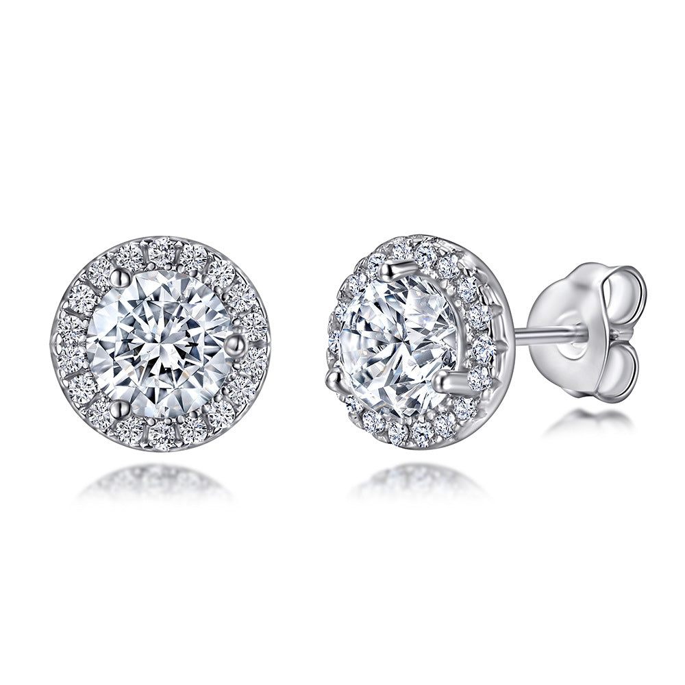 Damen Ohrstecker mit funkelnden Zirkonia und elegantem Design Shop Nory