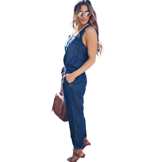 Shopnory | Frühling Sommer Newcomer Damen Denim Jumpsuit