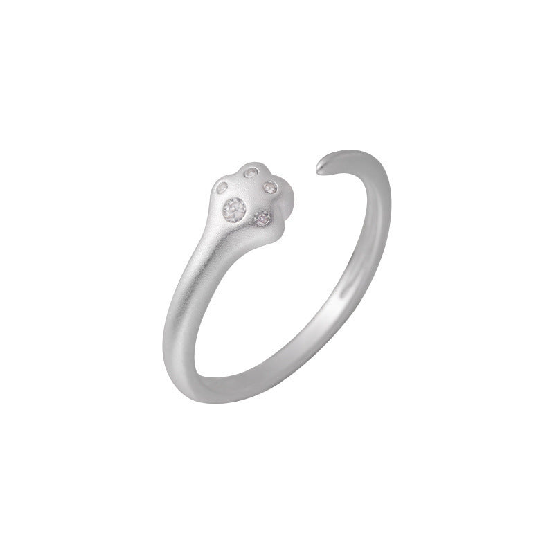Damen Ring mit einzigartigem Pfotenmotiv und hochwertiger Verarbeitung Shop Nory
