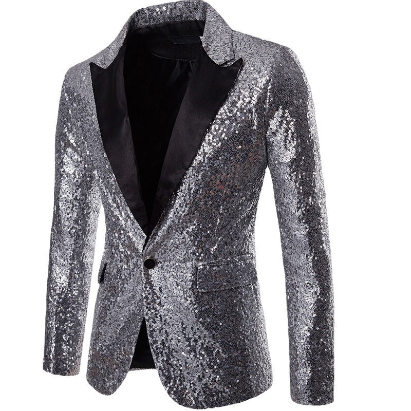 Herren glamouröser Pailletten Blazer
