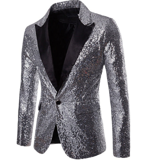 Herren glamouröser Pailletten Blazer