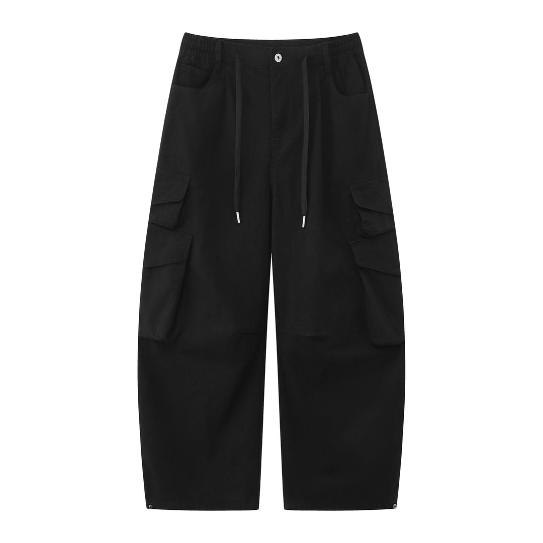 Damen Utility-Cargo-Culotte mit weitem Bein, elastischem Bund und Pattentaschen Shop Nory